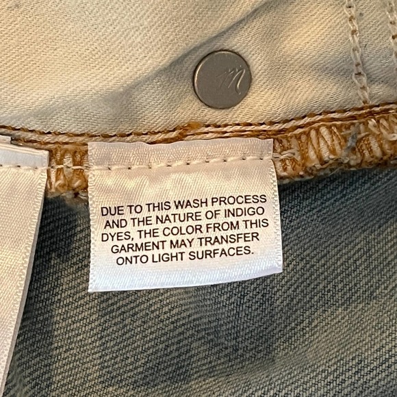 MADEWELL‎ HIGH RISE DISTRESSED CUFFED DENIM SHORTS AINGER WASH BLUE SIZE 35 NWT - Picture 13 of 16